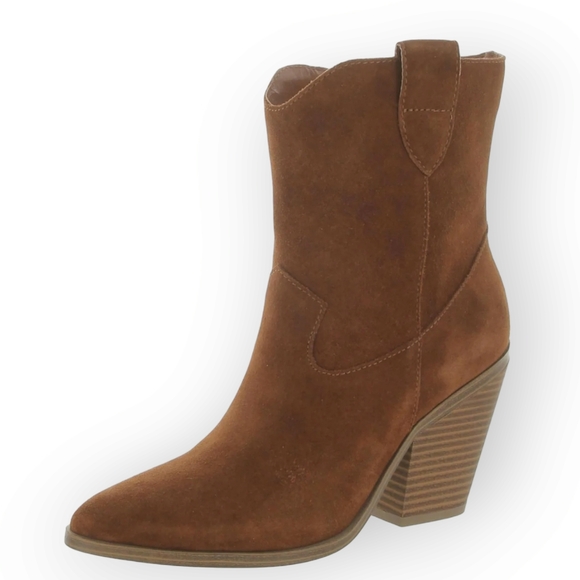 aqua college Shoes - Aqua College Cognac Pointed Toe Winder Leather Boots Size 11 NWB